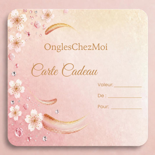 Carte Cadeau OnglesChezMoi – Le Cadeau Parfait pour les Amatrices de Nail Art
