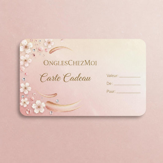 Carte Cadeau OnglesChezMoi – Le Cadeau Parfait pour les Amatrices de Nail Art