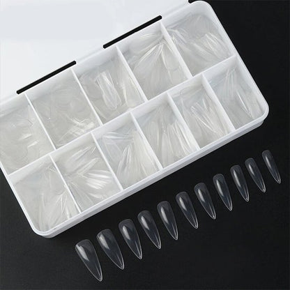 Coffret de capsules faux ongles stiletto multi-tailles